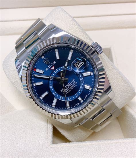 blue skydweller rolex|Rolex Sky-Dweller blue price.